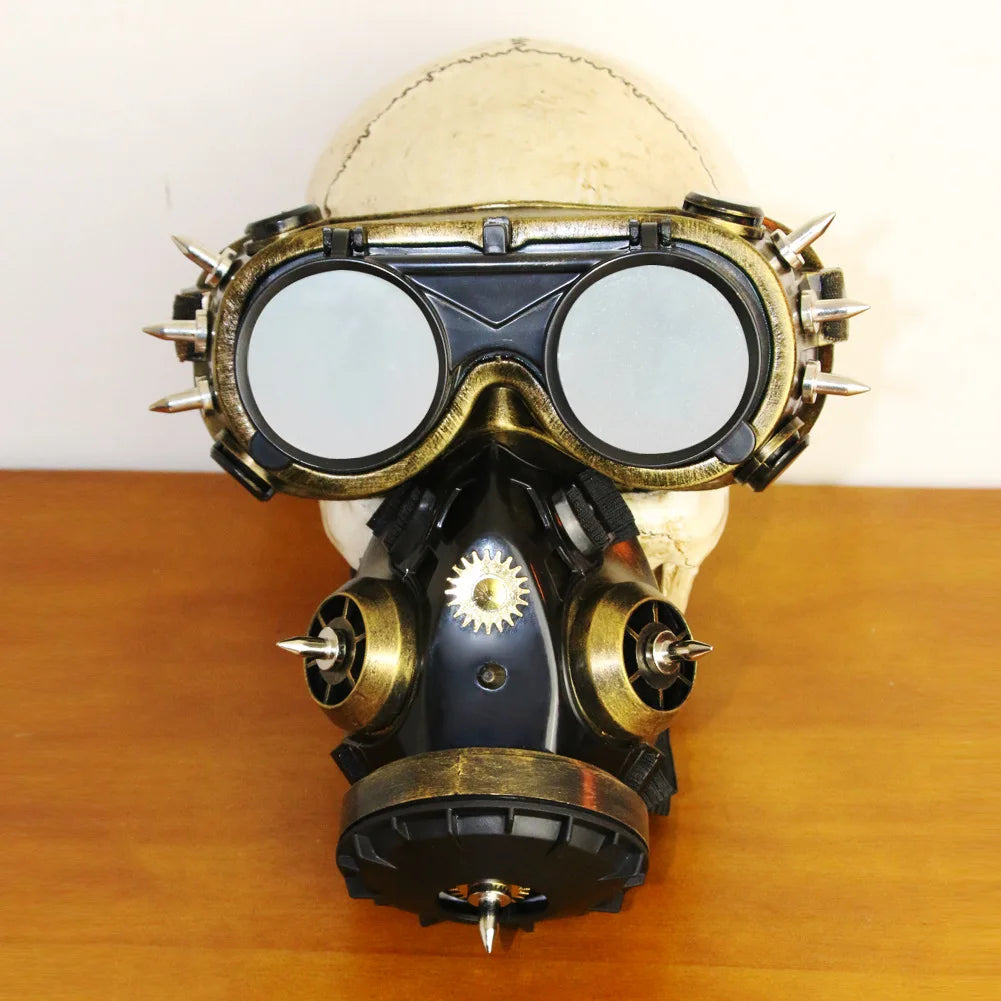 Mixed Metallic Piton Respirator & Goggles Set