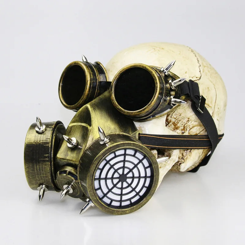 Mixed Metallic Piton Respirator & Goggles Set