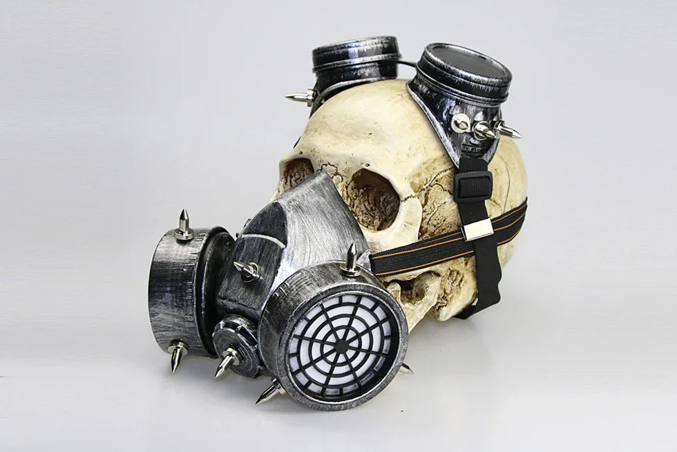 Mixed Metallic Piton Respirator & Goggles Set