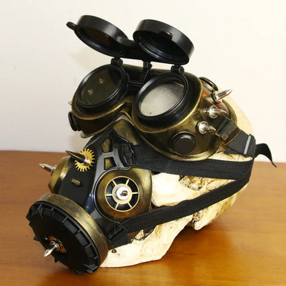 Mixed Metallic Piton Respirator & Goggles Set