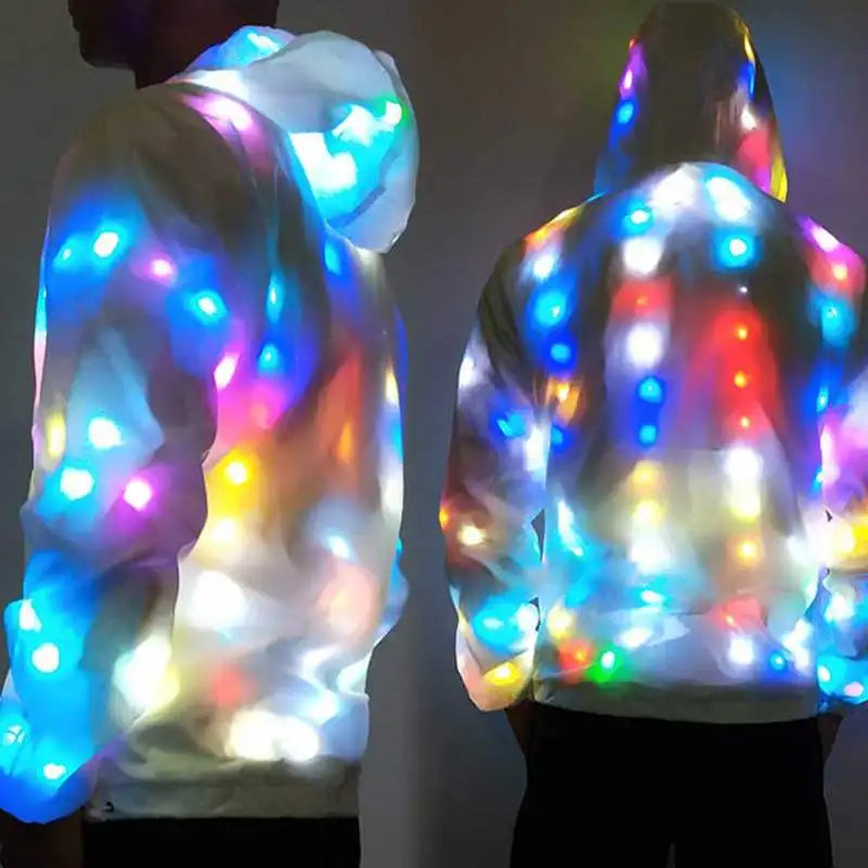 LED Lighting Coat Luminous Costume Creative Waterproof Clothes Dancing LED Lights Coat Christmas Party Clothes