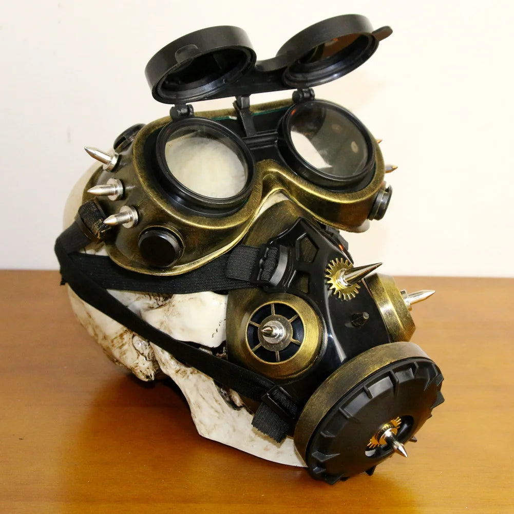 Mixed Metallic Piton Respirator & Goggles Set