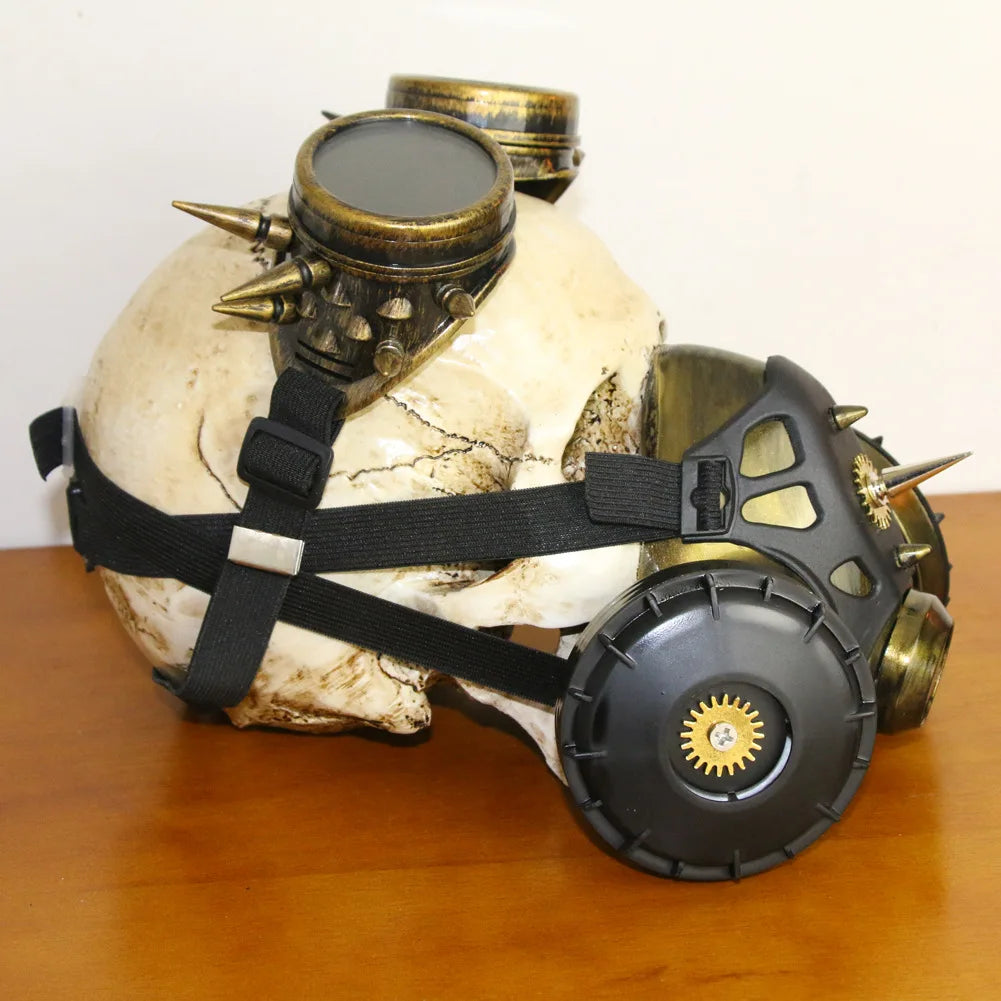 Mixed Metallic Piton Respirator & Goggles Set