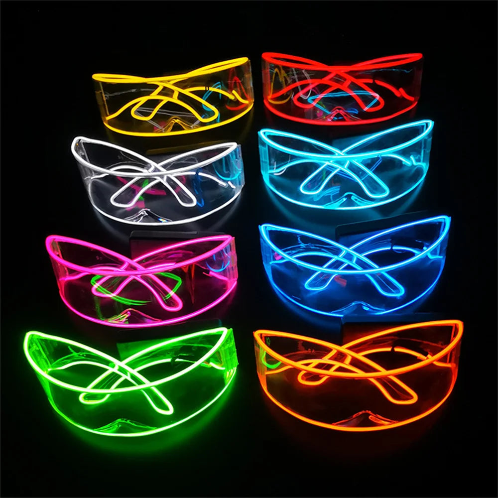 Neon Party Flashing Glasses Led Glasses Annual Atmosphere Supplies Luminous Glasses Seven Colors Available Party Glasses