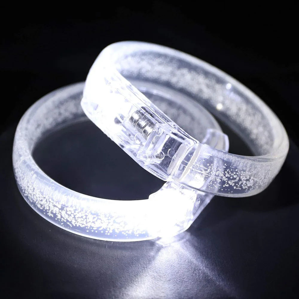 Bulk White LED Bracelets