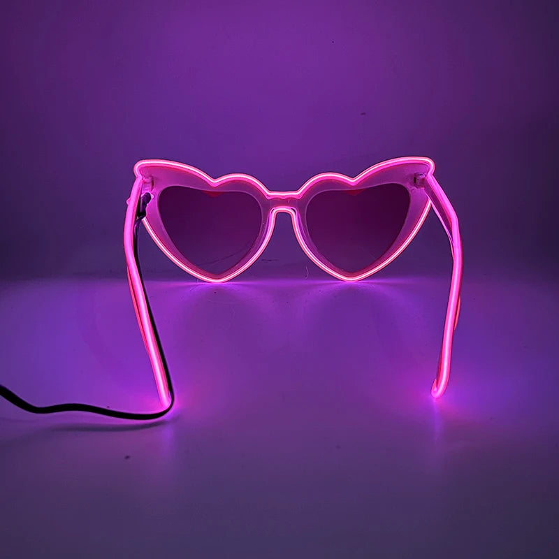 Glow Heart Shaded Glasses