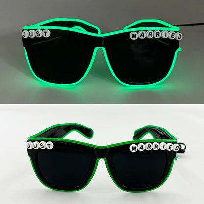 Glow Heart Shaded Glasses