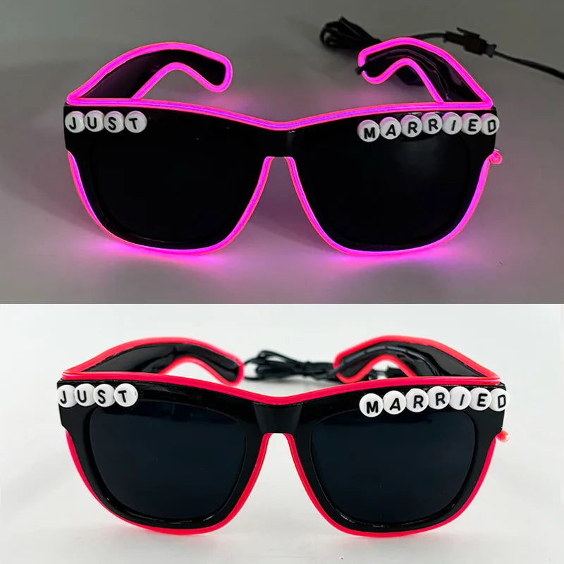 Glow Heart Shaded Glasses