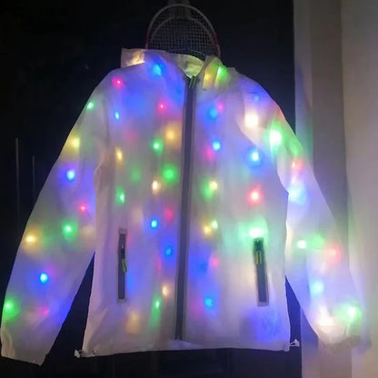 LED Lighting Coat Luminous Costume Creative Waterproof Clothes Dancing LED Lights Coat Christmas Party Clothes