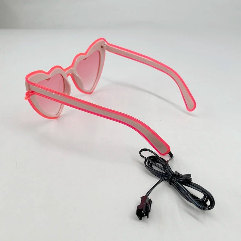 Glow Heart Shaded Glasses