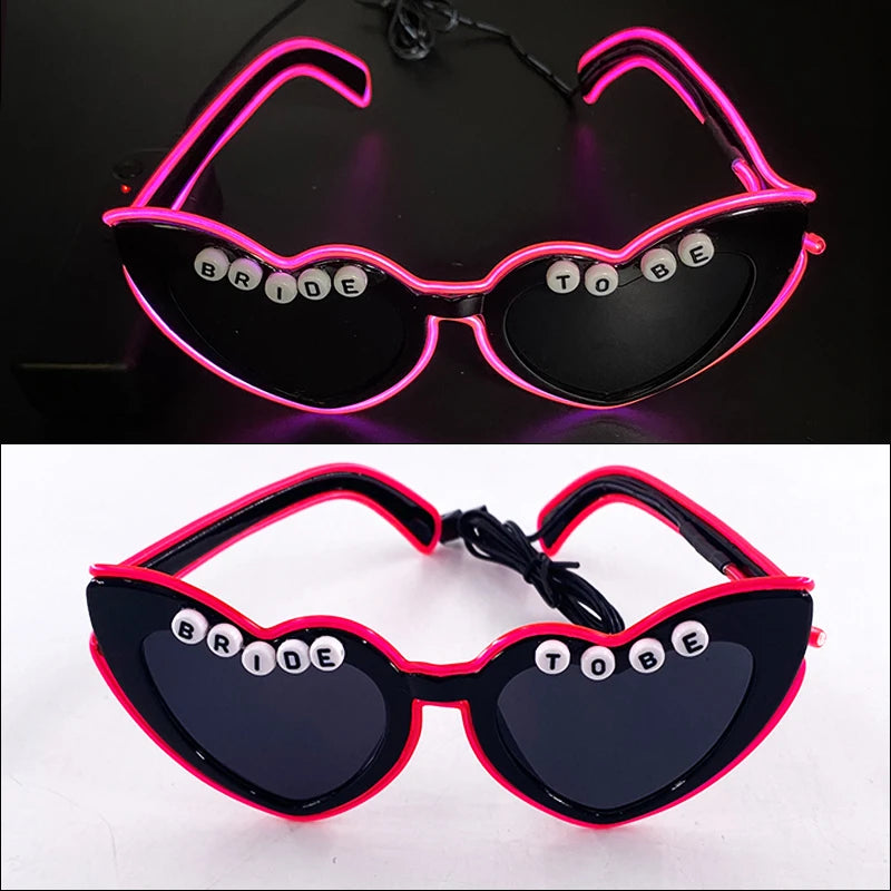 Glow Heart Shaded Glasses