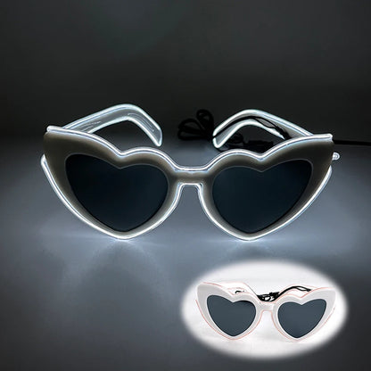 Glow Heart Shaded Glasses