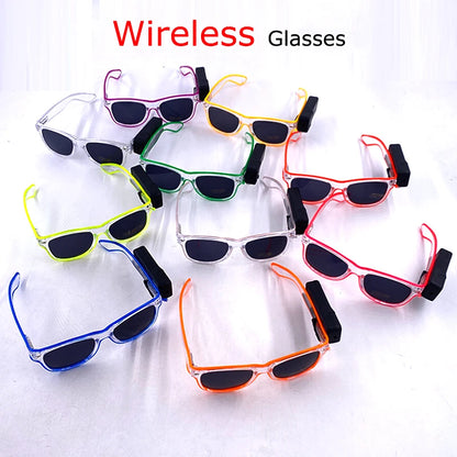 Wireless LED Glasses Party Light up Glasses Neon Party Flashing Glasses EL Wire Glowing Glow Sunglasses Bright Light Supplies