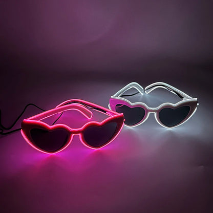 Glow Heart Shaded Glasses