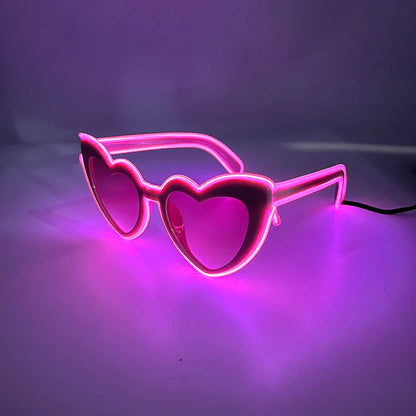 Glow Heart Shaded Glasses