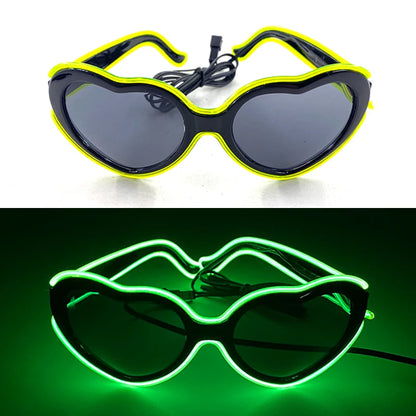 Glow Heart Shaded Glasses