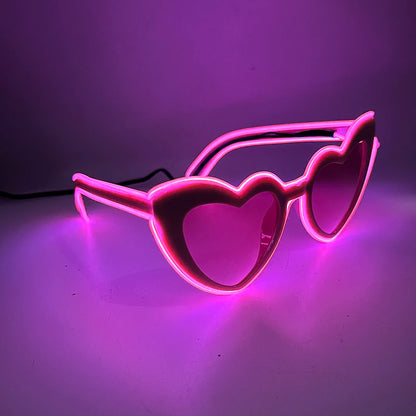 Glow Heart Shaded Glasses