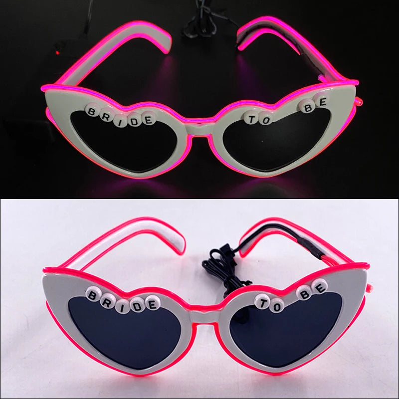 Glow Heart Shaded Glasses