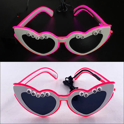 Glow Heart Shaded Glasses