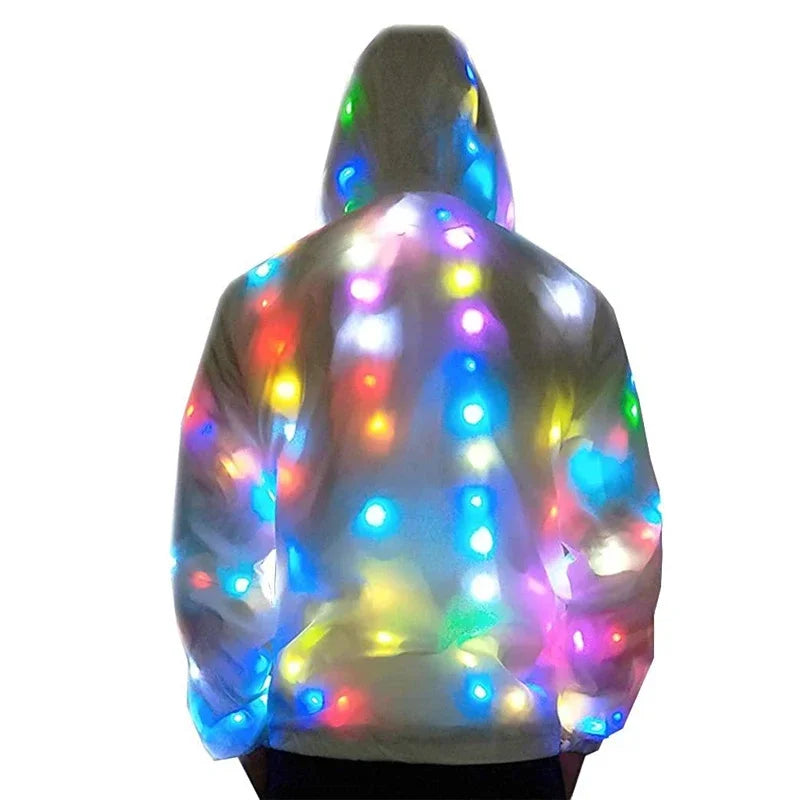 LED Lighting Coat Luminous Costume Creative Waterproof Clothes Dancing LED Lights Coat Christmas Party Clothes