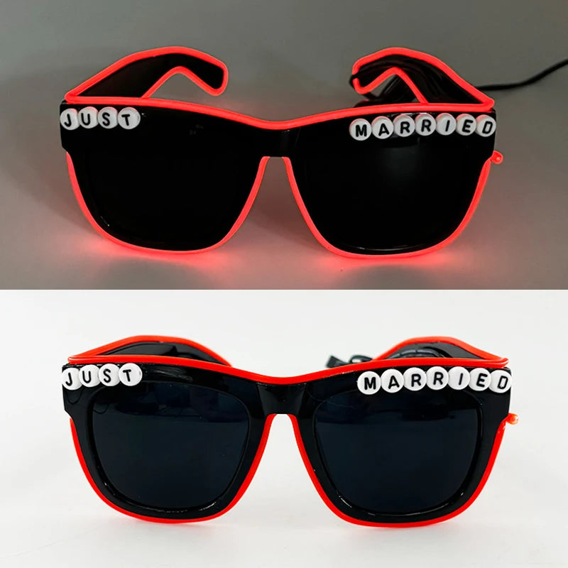 Glow Heart Shaded Glasses