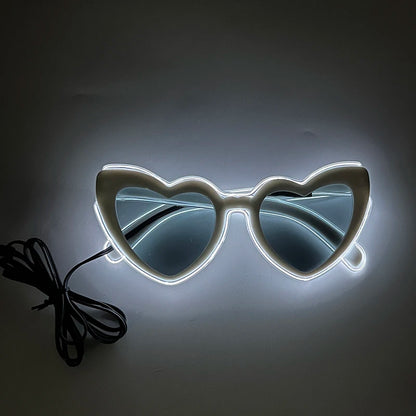 Glow Heart Shaded Glasses